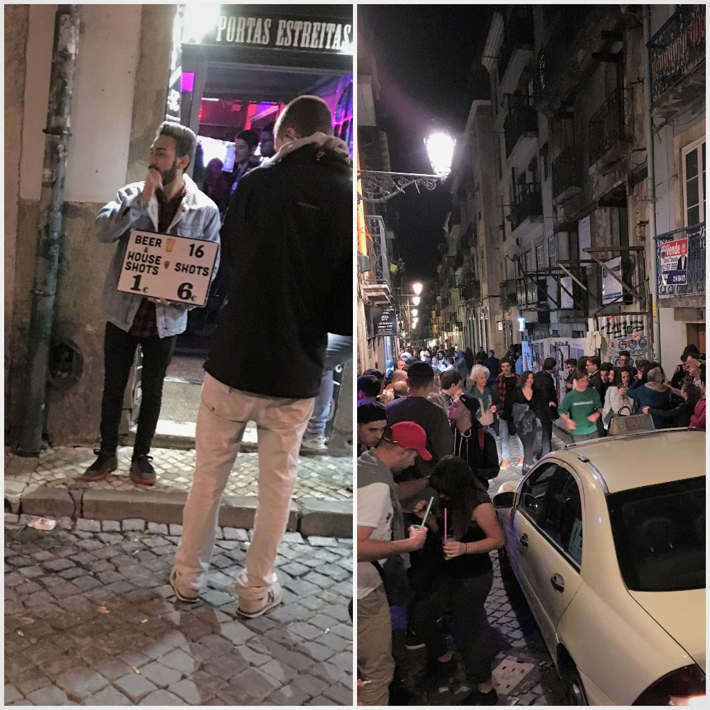 Rua da Atalaia – late night street scene