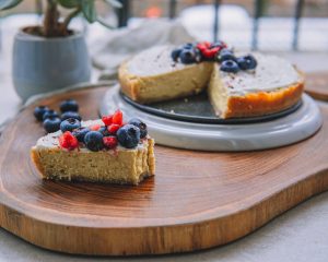 vegan, glutenfree protein cheesecake
