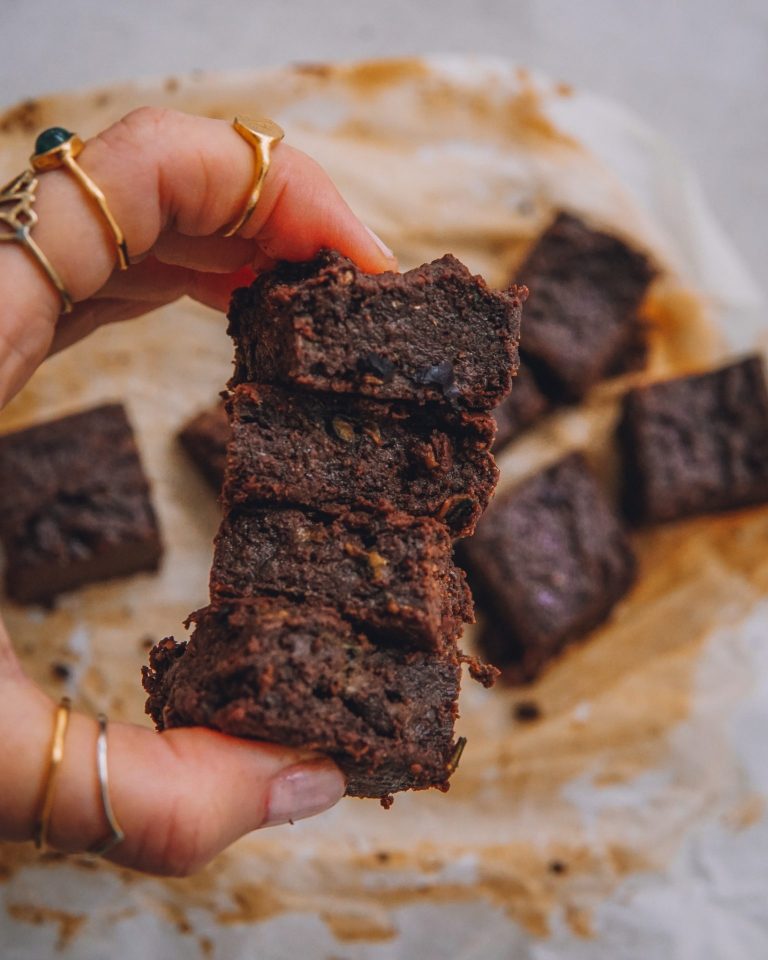 Healthy Zucchini Brownies vegan, glutenfree and oilfree Annelina Waller