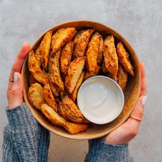 vegan oilfree pommes_Kartoffelwedges
