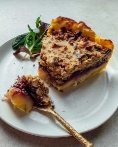Vegane Quiche mit Rotkohl