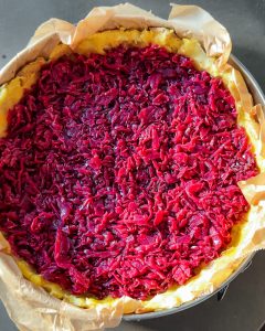 Quiche mit Rotkohl
