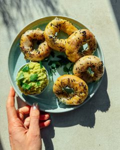 Vegane glutenfreie Bagels
