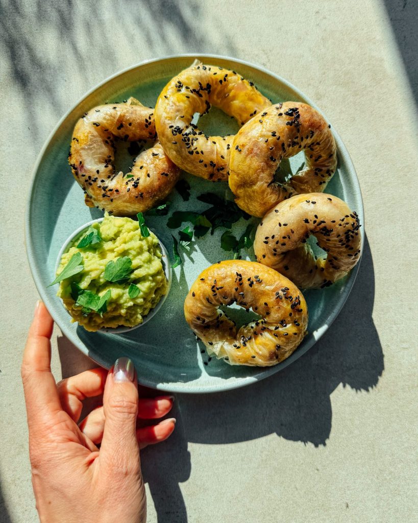 Vegane glutenfreie Bagels