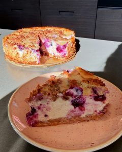 Veganer Blaubeer Käsekuchen