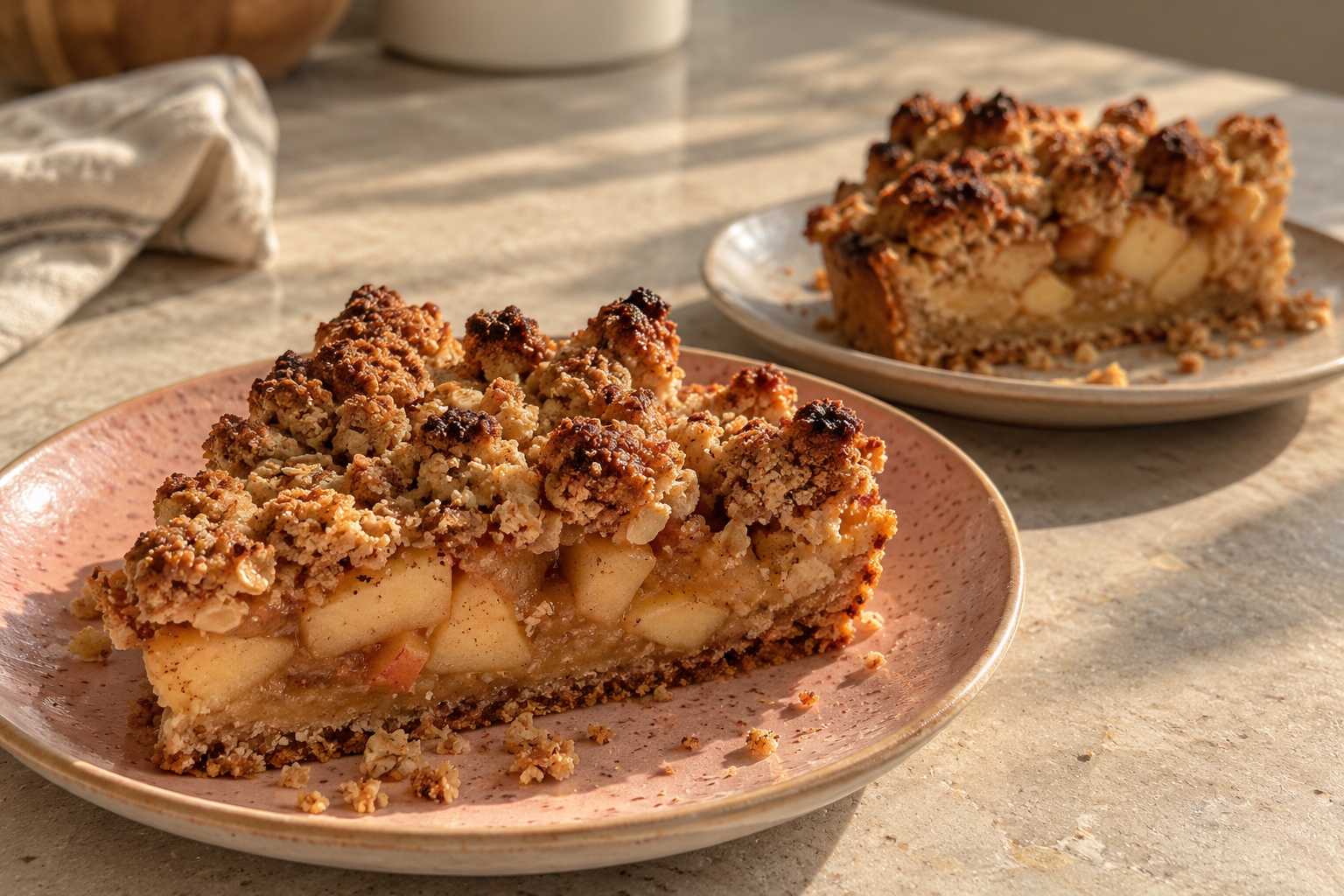 Apfelkuchen mit Hafermehl