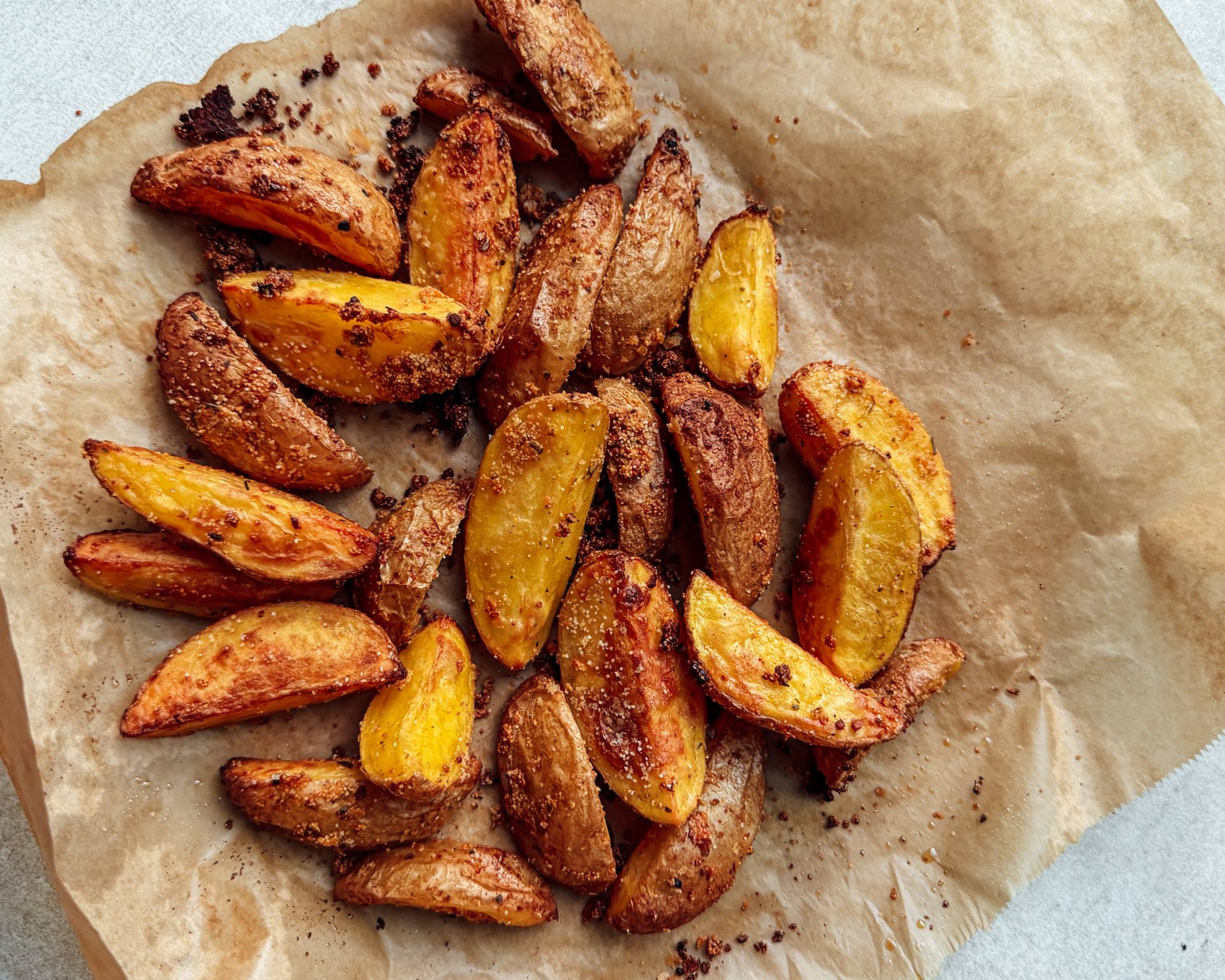 Selbst gemachte Kartoffelspalten