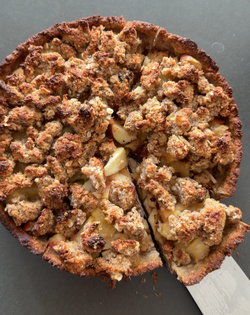Apfelkuchen mit Hafermehl